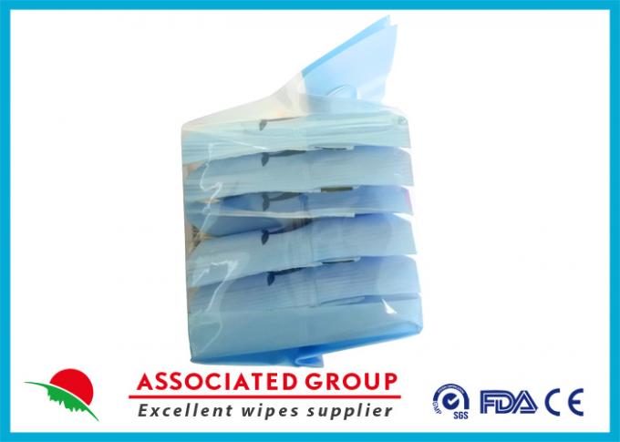 10pcs * un pacchetto portatile di 6 strofinate bagnate del bambino nessun colore bianco ultra morbido di fragranza