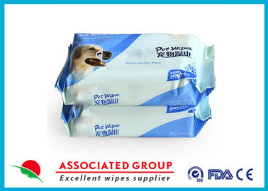 80 PCS Deodorizing Slight Scent / Unscented Pet Wet Wipes For Paw / Body Grooming