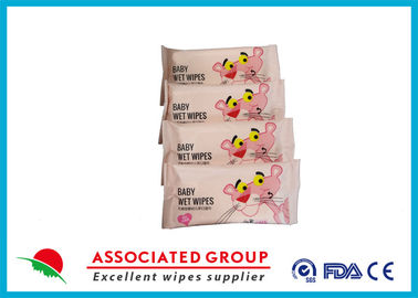 Customized Unscented Baby Wet Wipes , Safty 8pcs Kids Wet Wipes For Hands