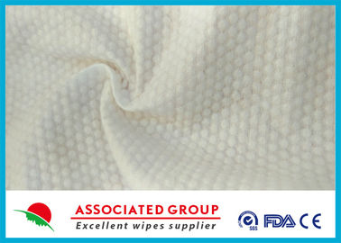 Small Pearl Dot Spunlace Nonwoven Fabric , Nonwoven Roll Ultra Thick 30~120GSM