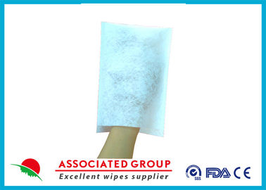 100% Polyester Needlepunch Dry Body Cleaning Gloves 75GSM Ultrasonic Bonded