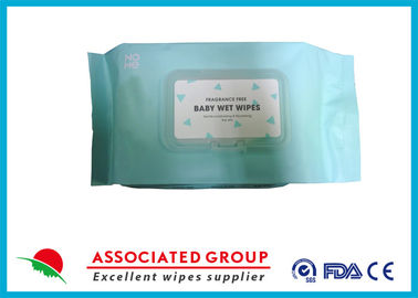 Fragrance / Alcohol Free Baby Wet Wipes 50GSM Gram Weight 80PCS