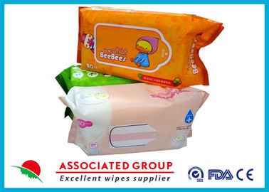 Mix Package Wet Wipe Tissues Baby Skin Care With Plain Spunlace Nonwoven Fabric