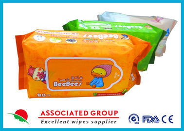 Mix Package Wet Wipe Tissues Baby Skin Care With Plain Spunlace Nonwoven Fabric