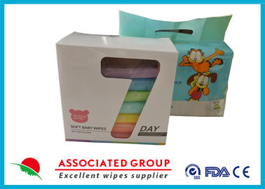 Small Package Baby Cleaning Wipes 45gsm Plain Spunlace With White Color