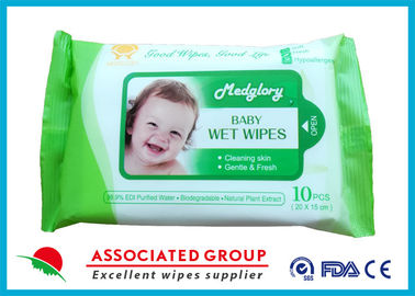 Skin Care Natural Baby Wipes No Chemicals White 10pcs Package 50gsm Weight
