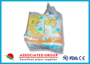 Colorful Cartoon Baby Wet Wipes Small Packing Customized Logo GS-BWW009