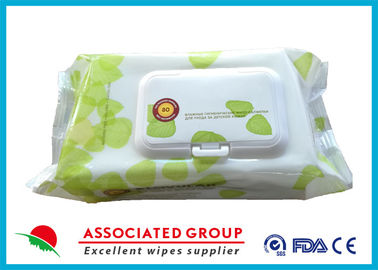 Plant Based Material Adult Wet Wipes Hypoallergenic Flushable Pre Moistened Cleansing Cloths