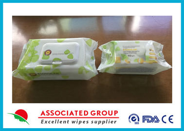 Plant Based Material Adult Wet Wipes Hypoallergenic Flushable Pre Moistened Cleansing Cloths