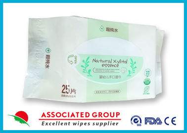 Super Purified Water Baby Wet Wipes Natural Xylitol Essence For Hand / Mouth