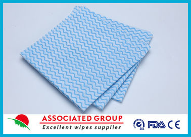 Printing Non Woven Cleaning Wipes Spunlace Cross Lapping 100% Cotton Folded