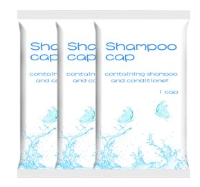 Disposable Rinse Free Shampoo Cap , Waterproof Patient Hygiene Personal Care Cap