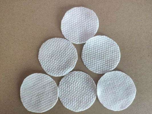 6cm Round Makeup Remover Dry Wipes 65g TRUTZSCHLER Spunlace Nonwoven Fabric