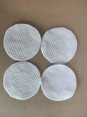 6cm Round Makeup Remover Dry Wipes 65g TRUTZSCHLER Spunlace Nonwoven Fabric