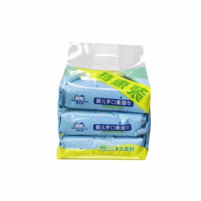 Food Grade Xylitol RO Pure Water Baby Wet Wipes PH Weakly Acid