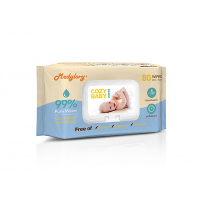 Alcohol Free Baby Wet Wipes Clinically Proven Mild Hypoallergenic Dermatologist Tested