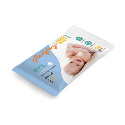 Compostable Baby Biodegradable Wet Wipes With Tea Tree Oil Chamomile Aloe Vera