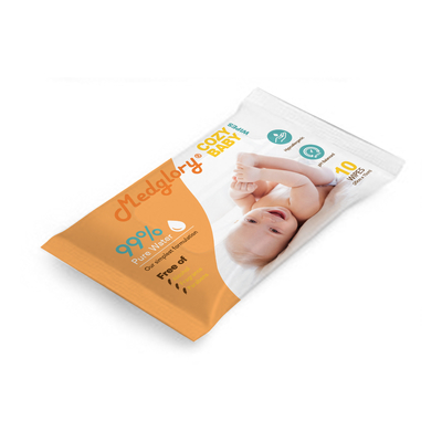 Compostable Baby Biodegradable Wet Wipes With Tea Tree Oil Chamomile Aloe Vera