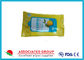 Materiale non tessuto bagnato d'imballaggio promozionale di Spunlace dell'estratto di limone delle strofinate dell'antibatterico