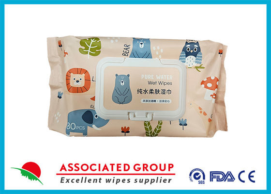 Yuanai Acqua pura Bambino asciugamani bagnati pulizia morbida ipoallergenici e senza profumo