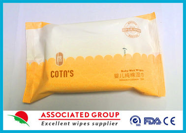 Strofinate bagnate 100% del bambino del cotone nessuna fragranza nessuna dimensione risigillabile di viaggio di irritazione