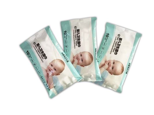 Le strofinate bagnate del bambino di sensibilità dell'asciugamano, tessuto bagnato pulisce il servizio biodegradabile dell'OEM di 99%